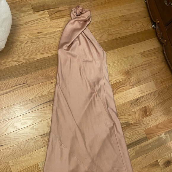 Show Me Your MUMU Luxe Rose Gold Jasmine Halter Maxi Dress - Picture 7 of 7